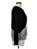 Gibson Look Color Block Black Pullover Sweater Size M - photo 4
