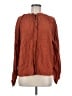 A New Day 100% Rayon Brown Long Sleeve Blouse Size M - photo 1