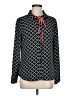 AVA 100% Polyester Black Long Sleeve Blouse Size M - photo 1