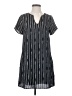 Fab'rik 100% Polyester Stripes Gray Casual Dress Size S - photo 1