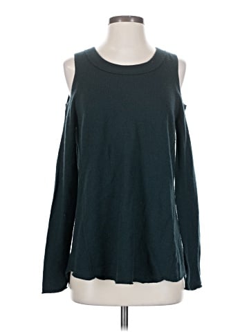 Aqua Cashmere Pullover Sweater (view 1)