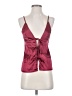 Shein 100% Polyester Burgundy Sleeveless Blouse Size 2 - photo 1