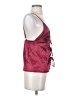 Shein 100% Polyester Burgundy Sleeveless Blouse Size 2 - photo 4