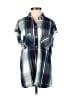 Rails Plaid Teal Short Sleeve Button-Down Shirt Size XS - photo 1