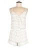 Parker 100% Viscose Chevron-herringbone Ivory Romper Size S - photo 1