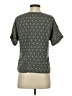 Flannel 100% Rayon Green Short Sleeve Top Size XS (0) - photo 2