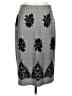 ECI Graphic Gray Black Formal Skirt Size 10 - photo 1