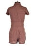 Sky and Sparrow 100% Rayon Solid Brown Romper Size XS - photo 2
