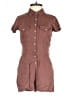 Sky and Sparrow 100% Rayon Solid Brown Romper Size XS - photo 1
