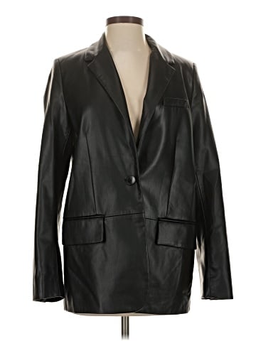 Zara Faux Leather Jacket (view 1)