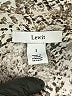 Lewit Animal Print Ivory Long Sleeve Silk Top Size L - photo 7