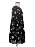 Eri + Ali 100% Rayon Print Black Casual Dress Size XS - photo 4