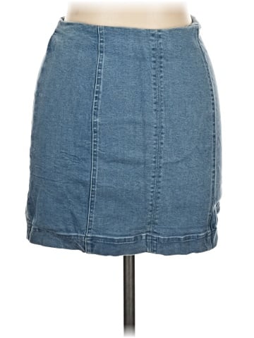 Caren Forbes Denim Skirt (view 1)