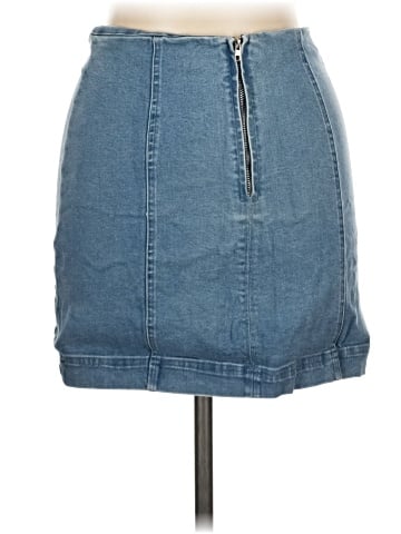 Caren Forbes Denim Skirt (view 2)