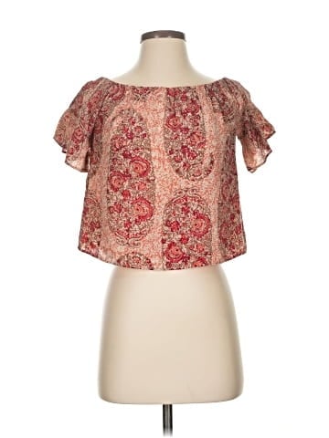 Madewell Short Sleeve Silk Top (view 1)