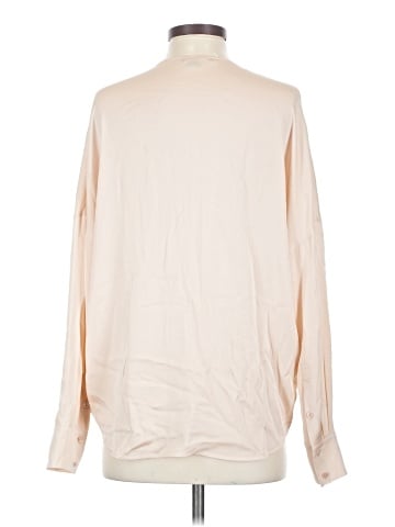 Vince. Long Sleeve Silk Top (view 2)