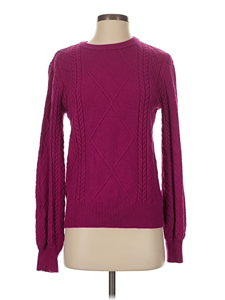 Pre-owned Cyrus Pullover Sweater In Burgundy