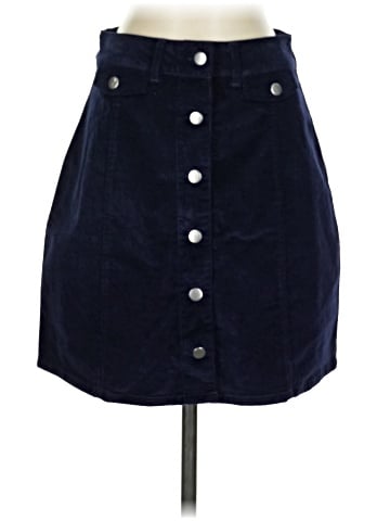 Buttons Denim Skirt (view 1)