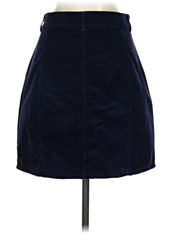 Buttons Denim Skirt (view 2)