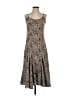 Air Space Animal Print Brown Casual Dress Size S - photo 1