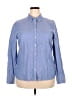 Talbots Blue Long Sleeve Button-Down Shirt Size 18 - photo 1