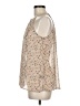 Bellatrix 100% Polyester Tan Sleeveless Blouse Size M - photo 5