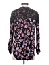 Democracy 100% Rayon Floral Black Long Sleeve Blouse Size S - photo 2