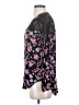 Democracy 100% Rayon Floral Black Long Sleeve Blouse Size S - photo 5