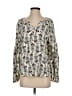 Hinge 100% Viscose Ivory Long Sleeve Blouse Size S - photo 1