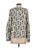 Hinge 100% Viscose Ivory Long Sleeve Blouse Size S - photo 2