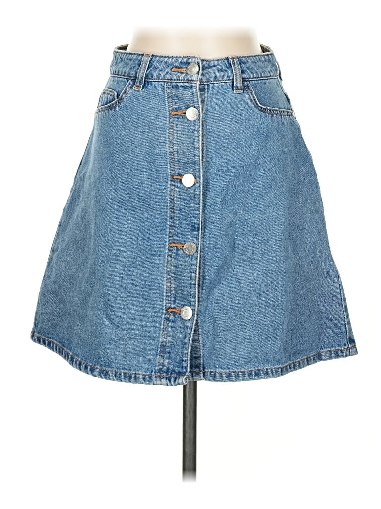 Pre-owned Noisy May Denim Skirt In Blue