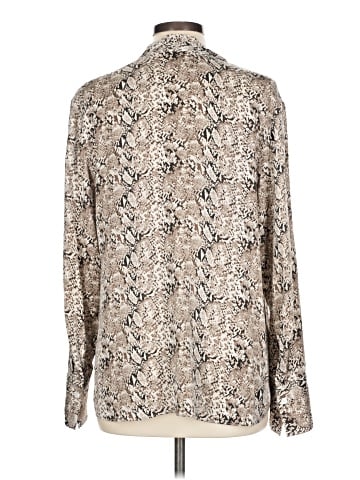 Lewit Long Sleeve Silk Top (view 2)