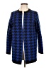 Pure Energy Houndstooth Blue Cardigan Size Lg Plus - photo 1
