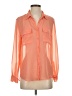 Timing 100% Polyester Orange 3/4 Sleeve Blouse Size S - photo 1