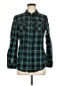Forever 21 Plaid Green Long Sleeve Button-Down Shirt Size M - photo 1