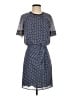 Reiss 100% Polyester Print Blue Casual Dress Size 0 - photo 1