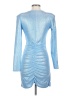 Kaos Metallic Blue Cocktail Dress Size XXS (estimated) - photo 2