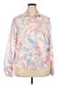 Unbranded 100% Polyester Print Pink Long Sleeve Blouse Size XXL - photo 1
