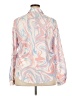 Unbranded 100% Polyester Print Pink Long Sleeve Blouse Size XXL - photo 2