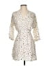 Valija 100% Rayon Polka Dots Ivory Cocktail Dress Size S - photo 1