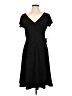 Chadwicks Solid Black Casual Dress Size 10 (petite) - photo 1