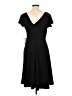 Chadwicks Solid Black Casual Dress Size 10 (petite) - photo 2