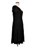Chadwicks Solid Black Casual Dress Size 10 (petite) - photo 4