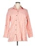 Assorted Brands Stripes Orange 3/4 Sleeve Button-Down Shirt Size 16 - photo 1