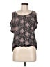 Wishful Park 100% Rayon Black Short Sleeve Top Size M - photo 1