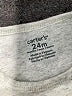 Carter's Gray Short Sleeve Onesie 18-24 MO / 24 MO - photo 3