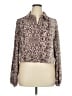 Intempo 100% Polyester Paisley Brown Long Sleeve Blouse Size XL - photo 1