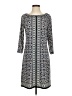 Max Studio Print Blue Casual Dress Size S - photo 1