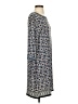 Max Studio Print Blue Casual Dress Size S - photo 4