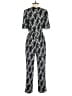 Kobi Halperin 100% Silk Graphic Black Jumpsuit Size XS - photo 2